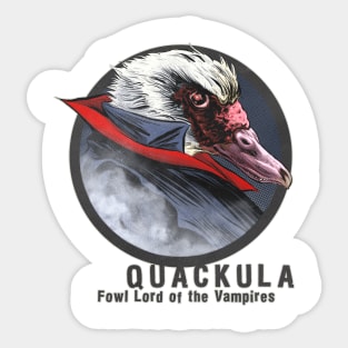 Quackula, Duck Lord of the Vampires Sticker